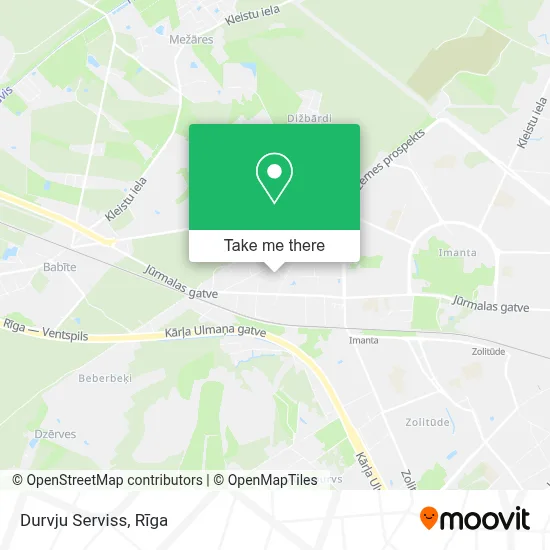 Durvju Serviss map