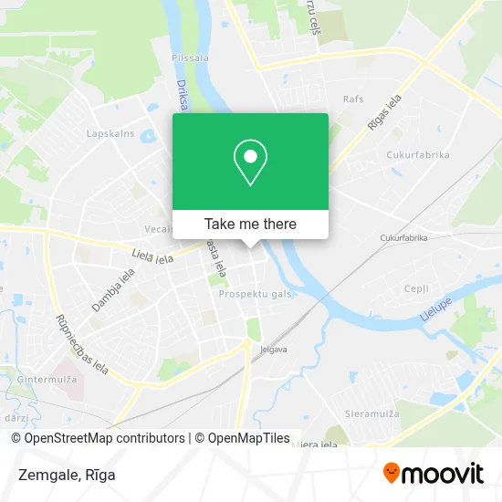 Zemgale map
