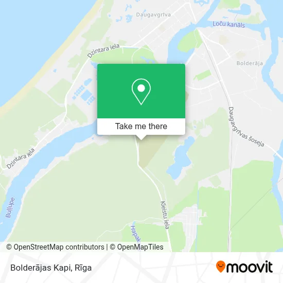Bolderājas Kapi map