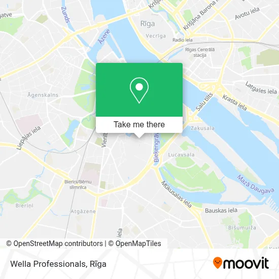 Wella Professionals map