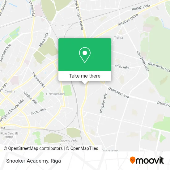Snooker Academy map