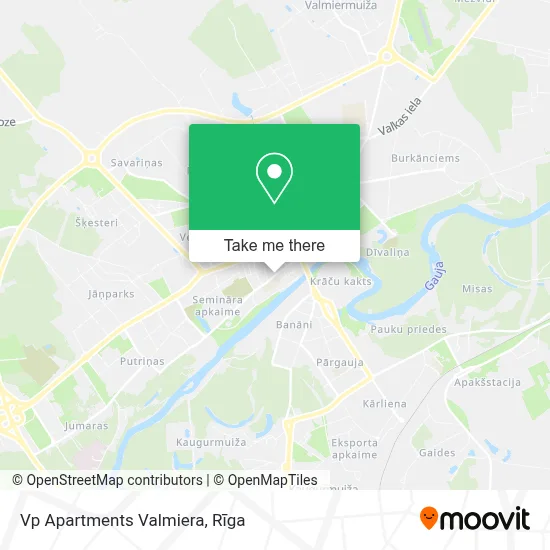Vp Apartments Valmiera map