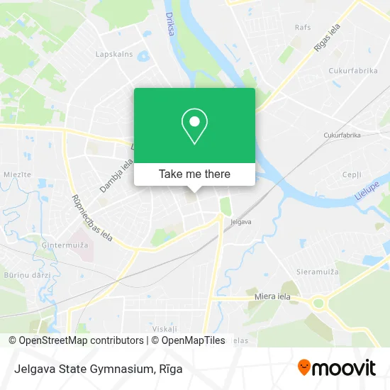 Jelgava State Gymnasium map
