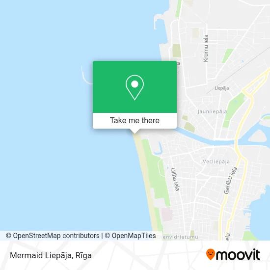Mermaid Liepāja map