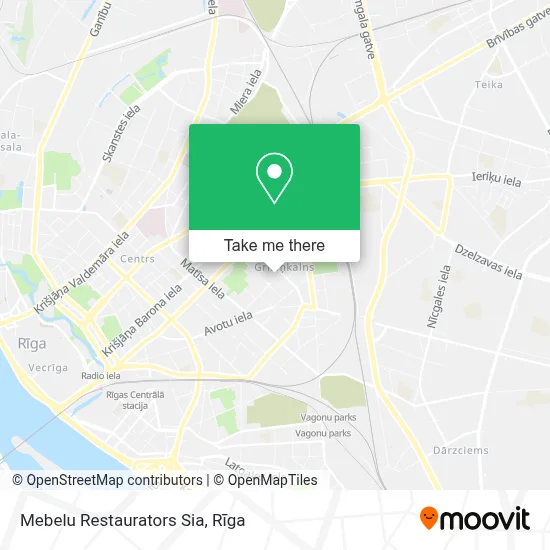 Mebelu Restaurators Sia map