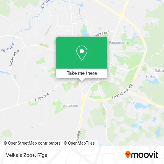 Veikals Zoo+ map