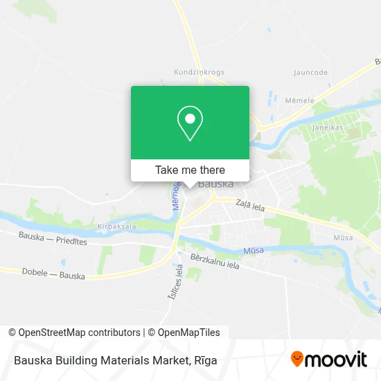 Bauska Building Materials Market map