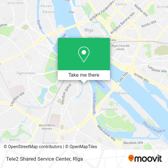 Tele2 Shared Service Center map
