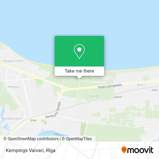 Kempings Vaivari map
