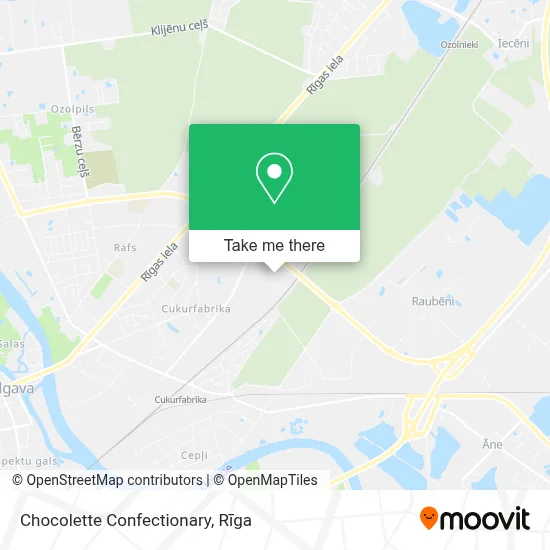 Chocolette Confectionary map
