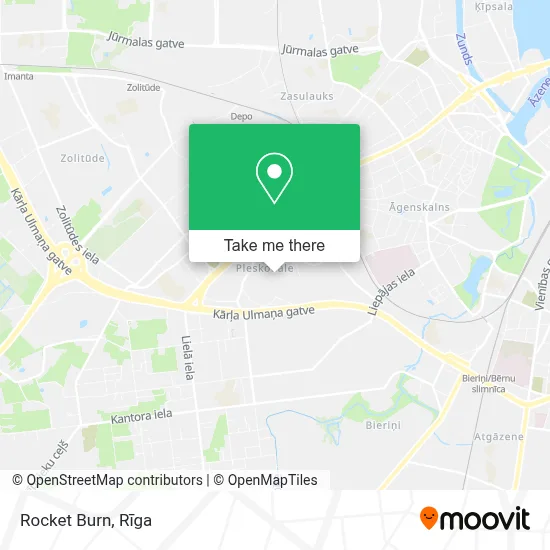 Rocket Burn map