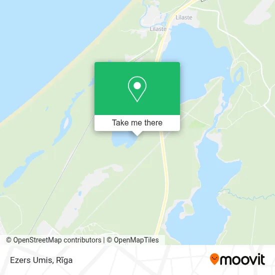 Ezers Umis map
