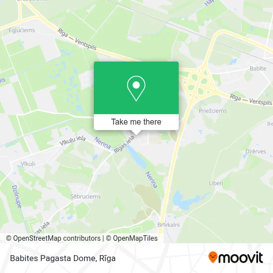 Babites Pagasta Dome map