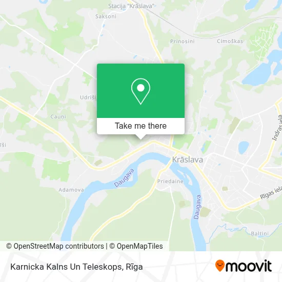 Karnicka Kalns Un Teleskops map