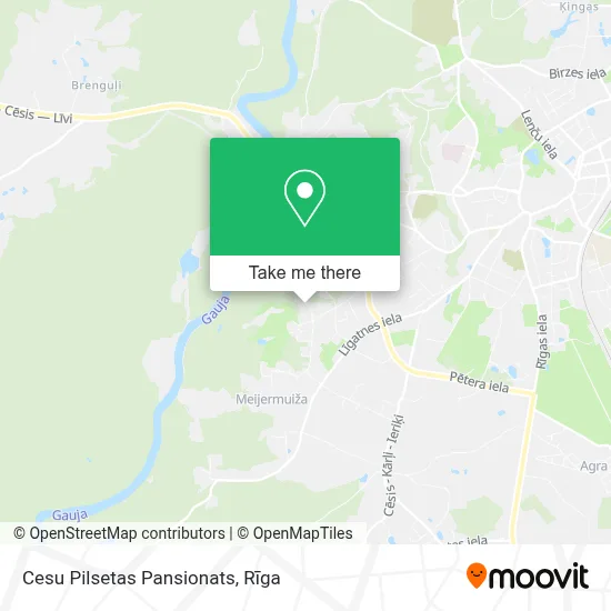 Cesu Pilsetas Pansionats map