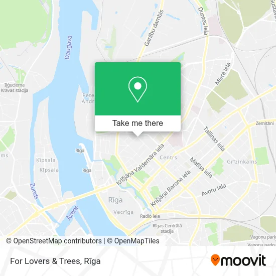 For Lovers & Trees map