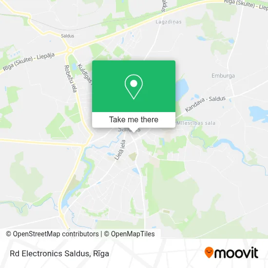 Rd Electronics Saldus map