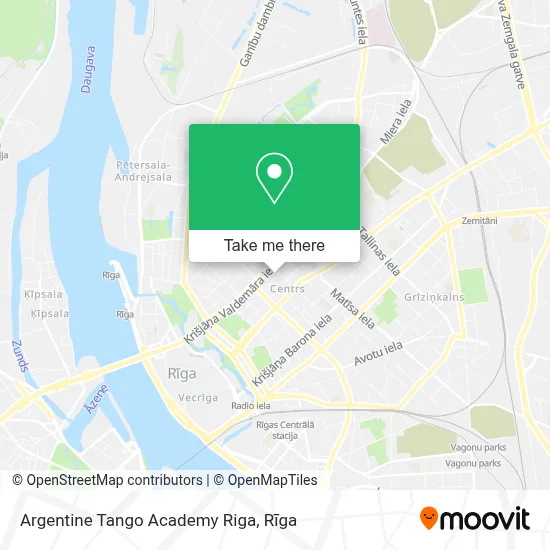 Argentine Tango Academy Riga map