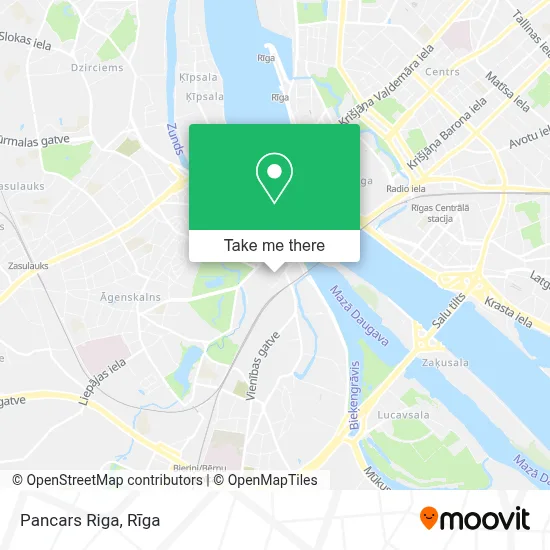 Pancars Riga map