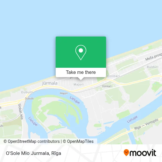 O'Sole Mio Jurmala map