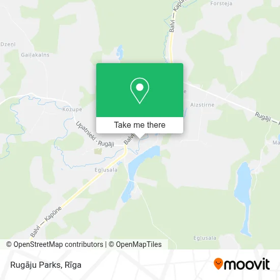 Rugāju Parks map