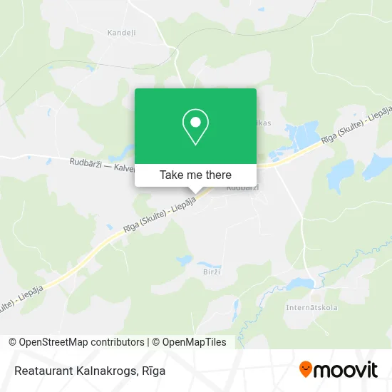 Reataurant Kalnakrogs map