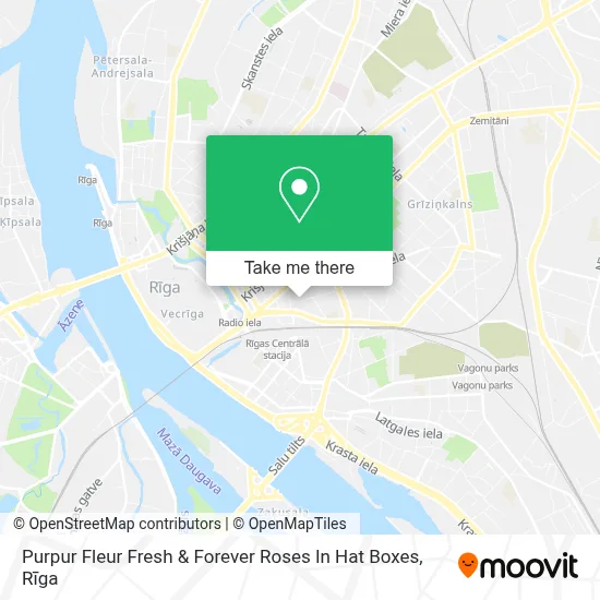 Purpur Fleur Fresh & Forever Roses In Hat Boxes map