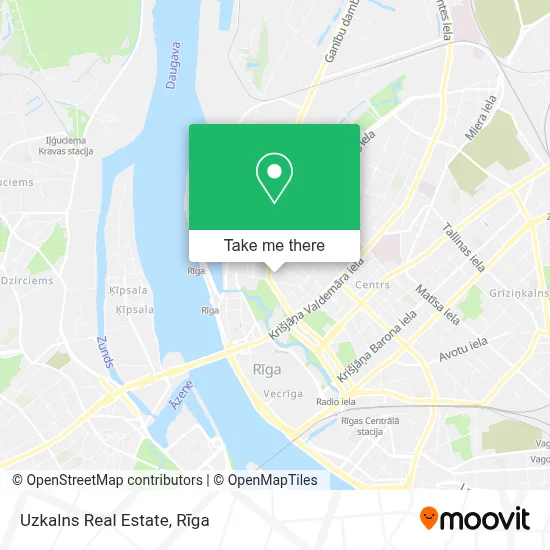Uzkalns Real Estate map