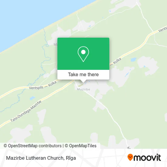 Mazirbe Lutheran Church map