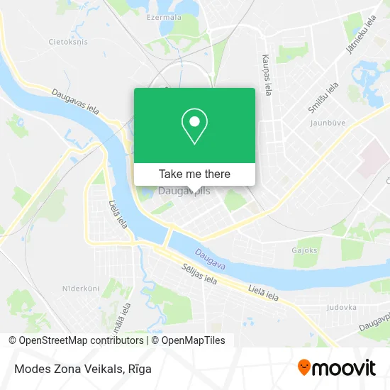 Modes Zona Veikals map