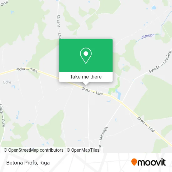 Betona Profs map