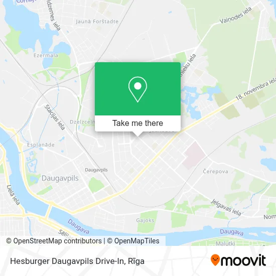Hesburger Daugavpils Drive-In map