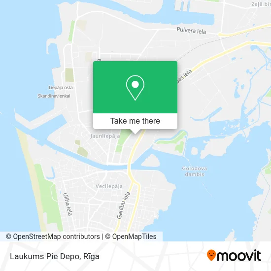 Laukums Pie Depo map