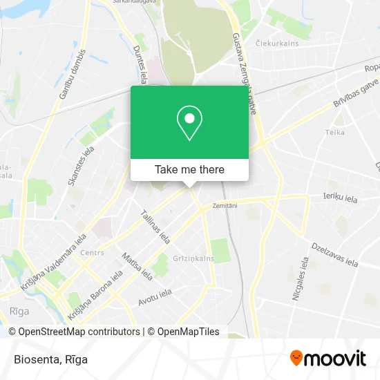 Biosenta map