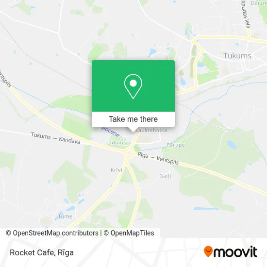 Rocket Cafe map