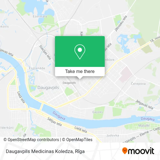 Daugavpils Medicinas Koledza map