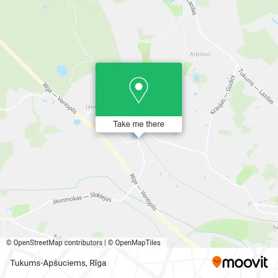 Tukums-Apšuciems map