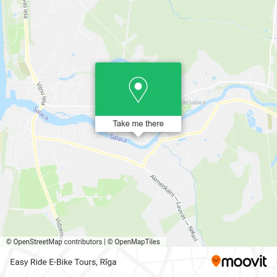Easy Ride E-Bike Tours map