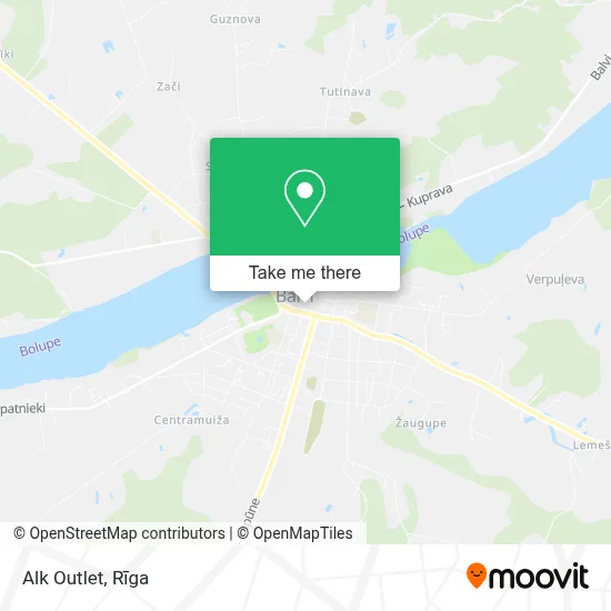 Alk Outlet map