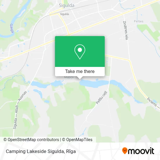 Camping Lakeside Sigulda map