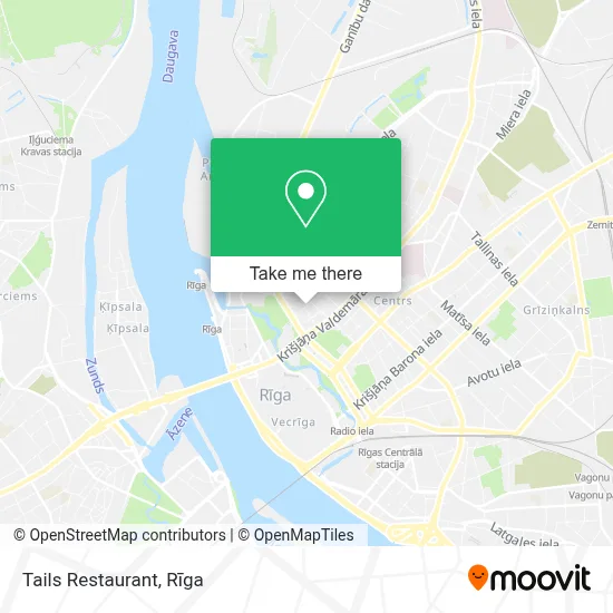 Tails Restaurant map