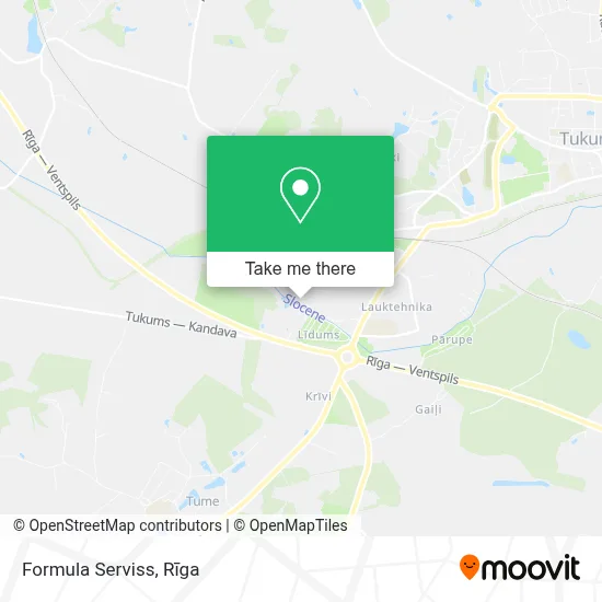 Formula Serviss map