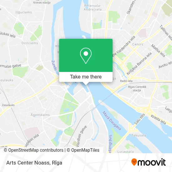 Arts Center Noass map