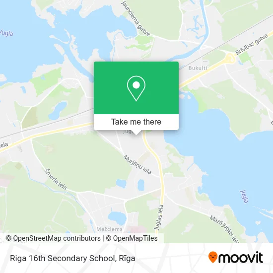 Riga 16th Secondary School map