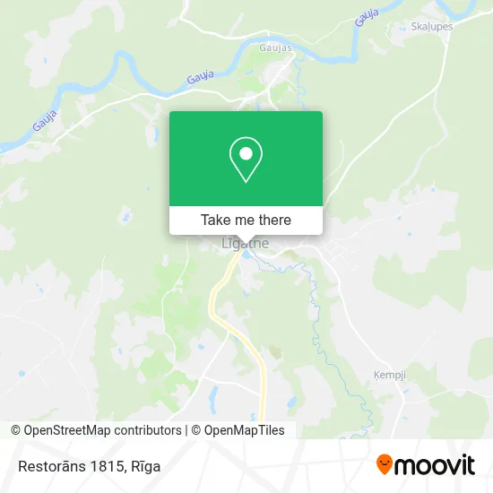 Restorāns 1815 map