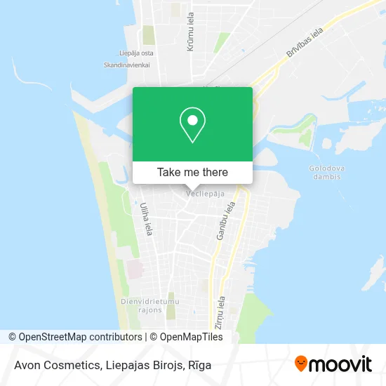 Avon Cosmetics, Liepajas Birojs map
