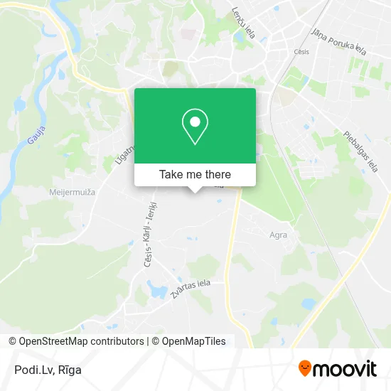 Podi.Lv map