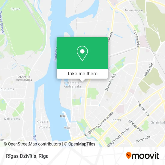 Rīgas Dzīvītis map