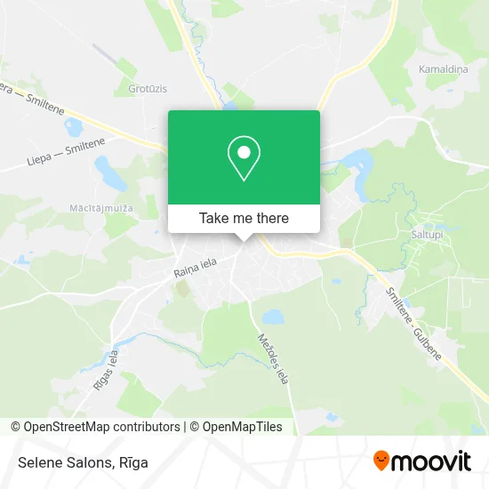 Selene Salons map