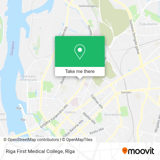 Riga First Medical College map